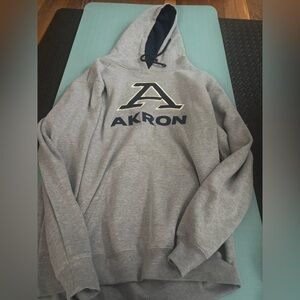 Akron Colosseum brand Gray Hoodie size xl